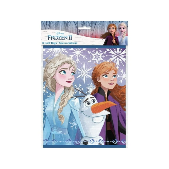 Unique Industries Frozen 2 Loot Bags, Multicolor, 8 Count