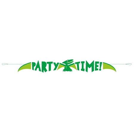 Unique Industries Green Birthday Party Banner, 4.65"x 0.02"