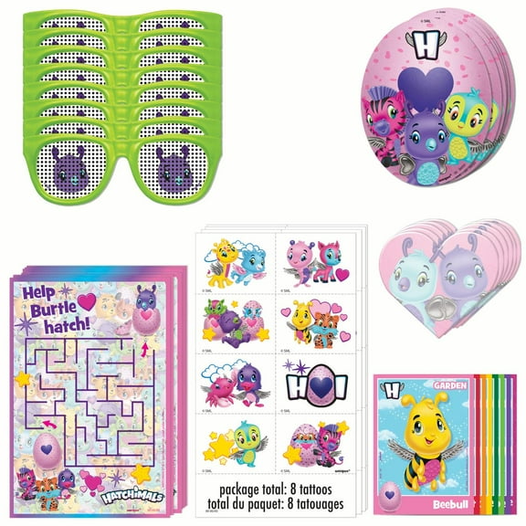 Unique Industries Hatchimals Assorted Colors Birthday Party Favors, 48 Count