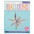 thumbnail image 1 of Unique Industries Large Foil 12 Point Star 27" Silver Party Balloon, 1 of 7