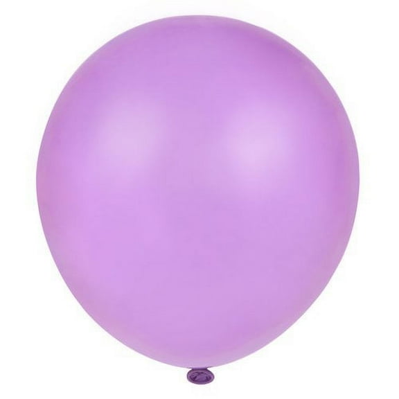 Unique Industries Latex 12" Lavender Solid Print Birthday Balloons, 10 Count
