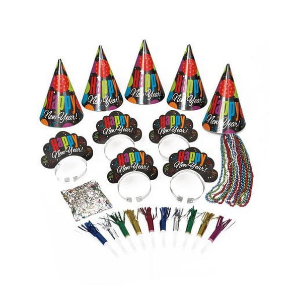 Unique Industries Multi-color New Years Eve Party Supply Sets, (31 Pieces)