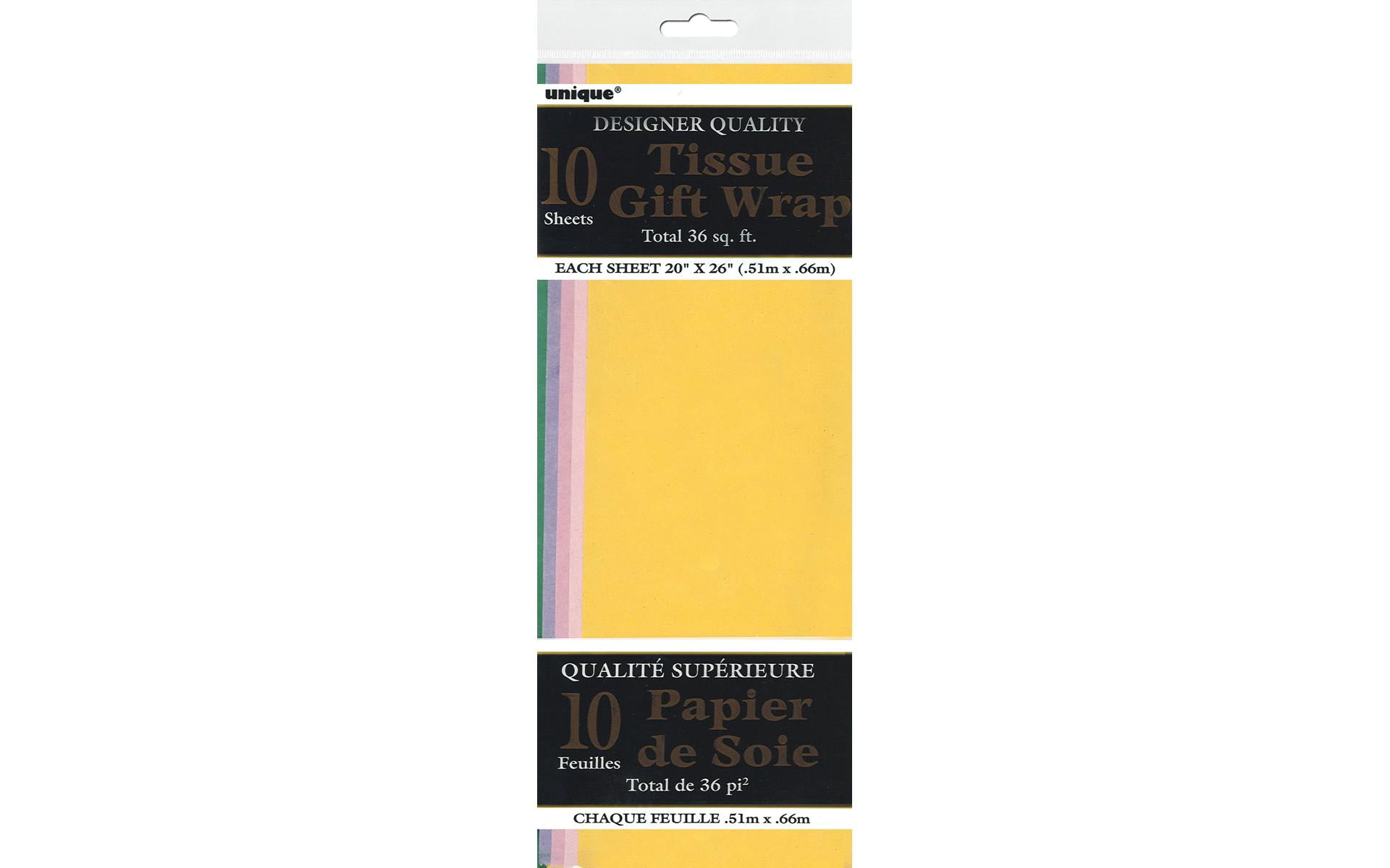Premium Gift Wrap Tissue Paper 15 x 20 - 100 Pack (Antique Gold)