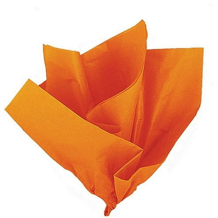 (10 Pack) Tissue Paper Sheets, 26 x 20 in, Orange, 10ct