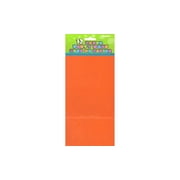 Unique Industries Orange Solid Print Party Bags, 12 Count