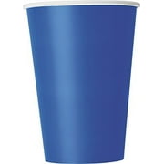 Unique Industries Paper Cups, 12 oz, Royal Blue, 10 Count