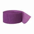 thumbnail image 1 of Unique Industries Purple Solid Print Party Streamers, 1.75"x 81', 1 of 3