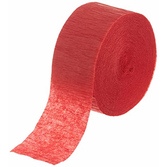 Unique Red Solid Birthday Party Streamer (Pack of 48)
