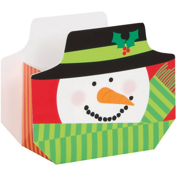 Unique Industries Snowman Holiday Favor Boxes, 8-Count
