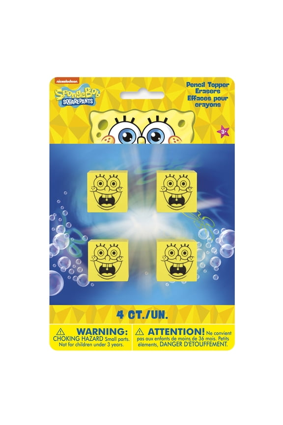 SpongeBob Assorted colors Birthday Party Favors, 4 count