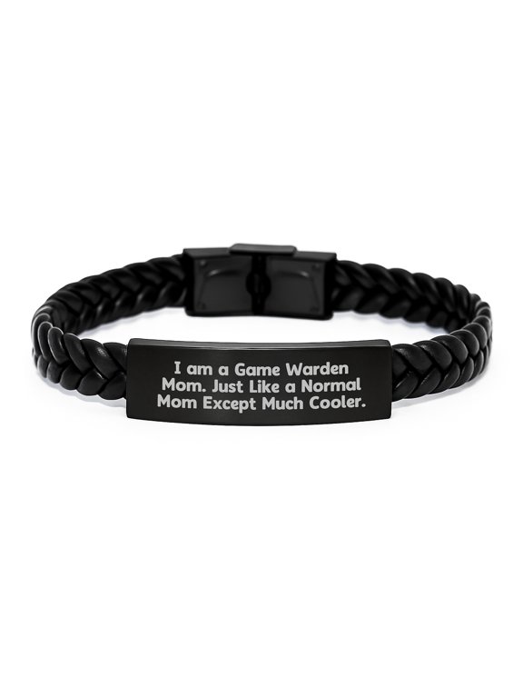 Unique Interlaced Leather Bracelets for Game Warden Mom Gifts from Friends - Funny Game Warden Mom Christmas Unique Gifts