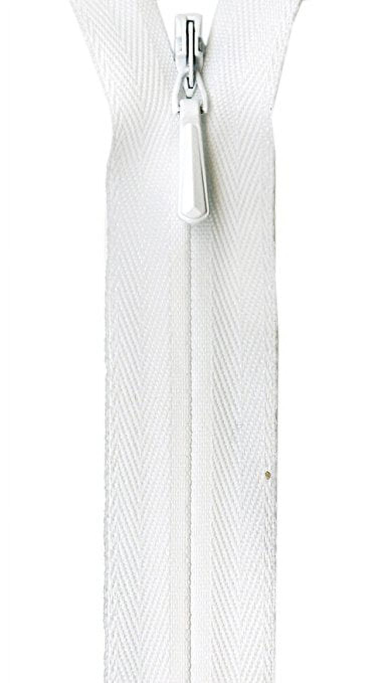 Unique Invisible Zipper 18-White 