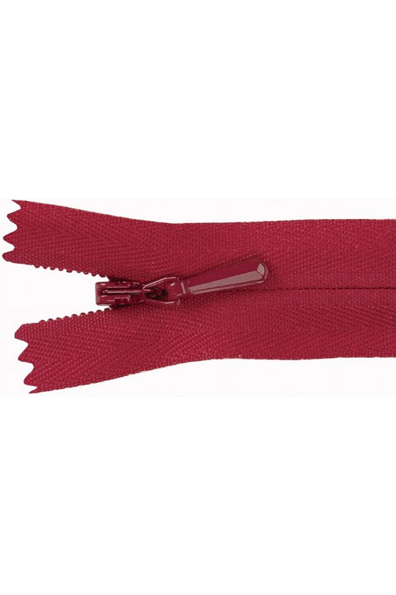 Unique Invisible Zipper 22"-Burgundy