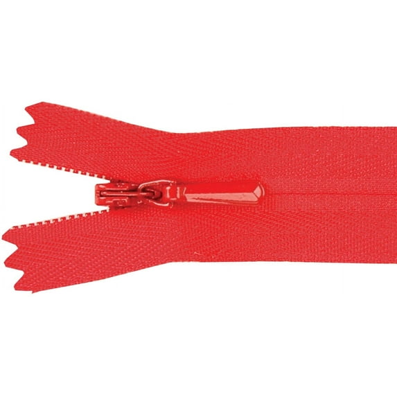 Unique Invisible Zipper 22"-Red
