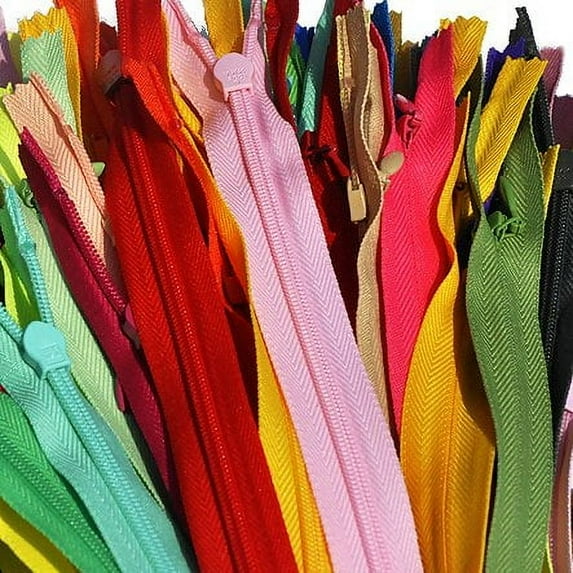 Unique Invisible Zipper Assortment Of Colors Ykk Conceal ~ Closed Bottom (Chose Your Own Size And Qty) (50 Zippers, 9 Inch)
