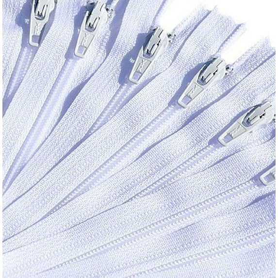 Unique Invisible Zipper Assortment of Colors YKK Conceal ~ Closed Bottom (Chose Your Own Size and Qty) (100 zippers, 8 inch)