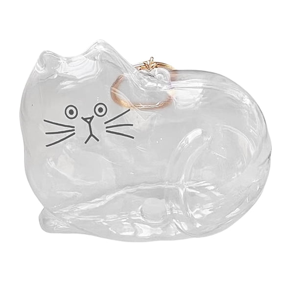 Unique Keepsakes Container For Pet Hair Memorial Pendant Cats Shape Furs Collector Charm for Display Or Jewelry Decors