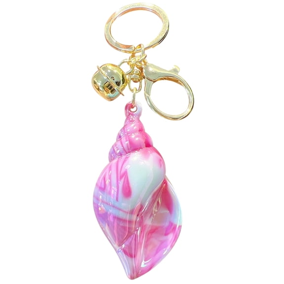 Unique Key Accessory for Keys and BagsBeautiful Conch Pendant Keyrings Phone Lanyard Keychain for Fashion Enthusiasts