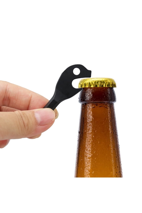 Unique Key Shape Multifunction Screwdriver Incorporated With Bottle Opener & Keychain Reliable Pocket Repair Tool Fangkenuo