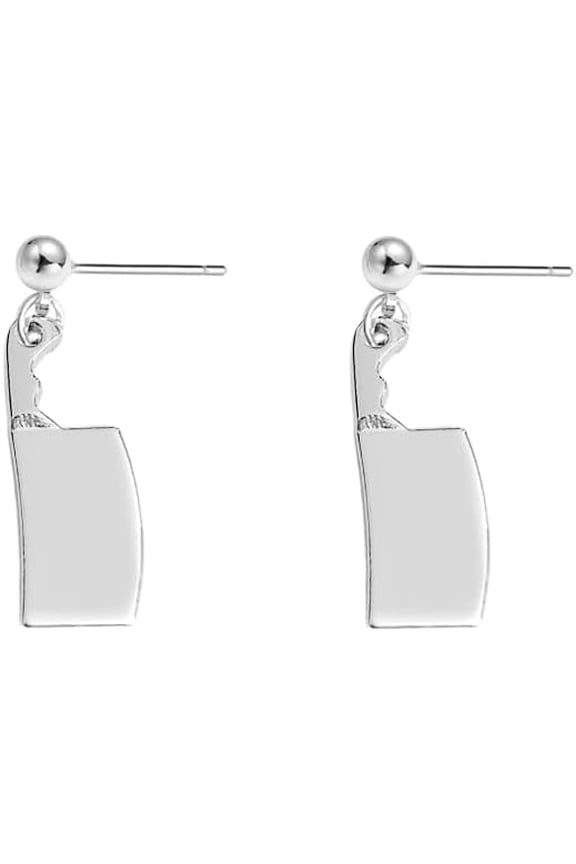 Unique Knife Dangle Drop Stud Earrings for Women Gothic Hammer Axe Charms Dangling Earring Tiny Ball Piercing Ear Studs Punk Halloween Holiday Party Jewelry for Bff