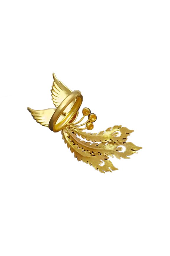 Unique Lace Rings Jewelry Elegant Lace Fenghuang Accessory for Weddings and Parties