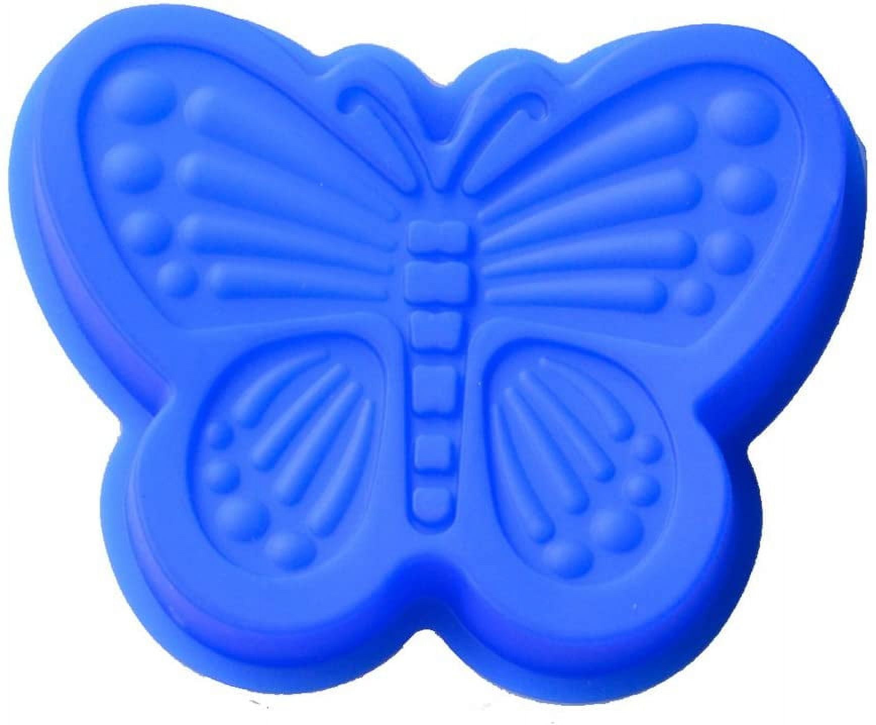  3 Pcs Butterfly Shape Silicone Mold,Non-Stick Chocolate Soap  Pudding Jello Tray Butterfly Candy Mold-Pink,Blue,Purple : Home & Kitchen