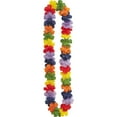 thumbnail image 1 of Unique Lei Flower  40" 25pc Rainbow, 1 of 3