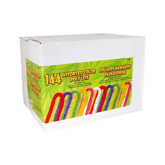 Unique Lei Plastic 33" 144pc Assorted