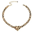 thumbnail image 1 of Unique Leopard and Heart Design Necklace Chain Jewelry Perfect Gift for Her, 1 of 8