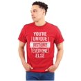 thumbnail image 1 of Unique Like Everyone Else Funny Men's Graphic T Shirt Tees Brisco Brands X, 1 of 6