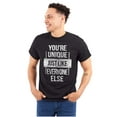 thumbnail image 1 of Unique Like Everyone Else Funny Plus Size Crewneck Graphic Tee Shirt Brisco Brands 2X, 1 of 4