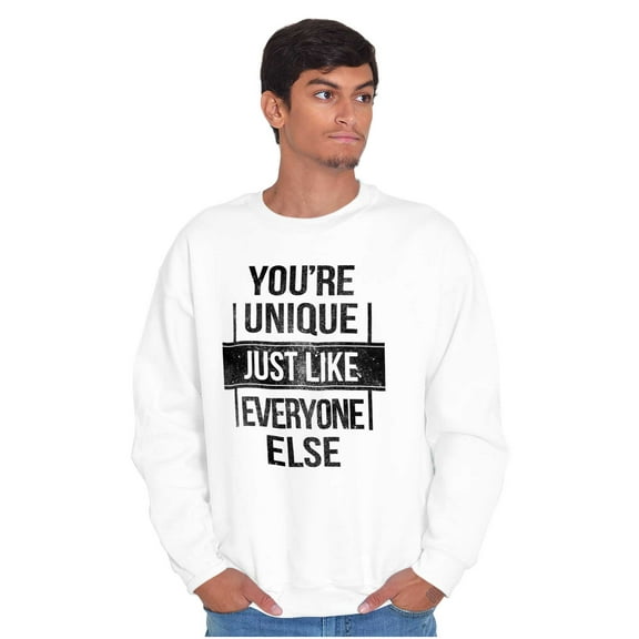 Unique Like Everyone Else Funny Unisex Plus Fleece Graphic Sweatshirt Brisco Brands 2X