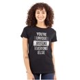 thumbnail image 1 of Unique Like Everyone Else Funny Womens Fitted Plus Size Graphic Tee Brisco Brands 2X, 1 of 5