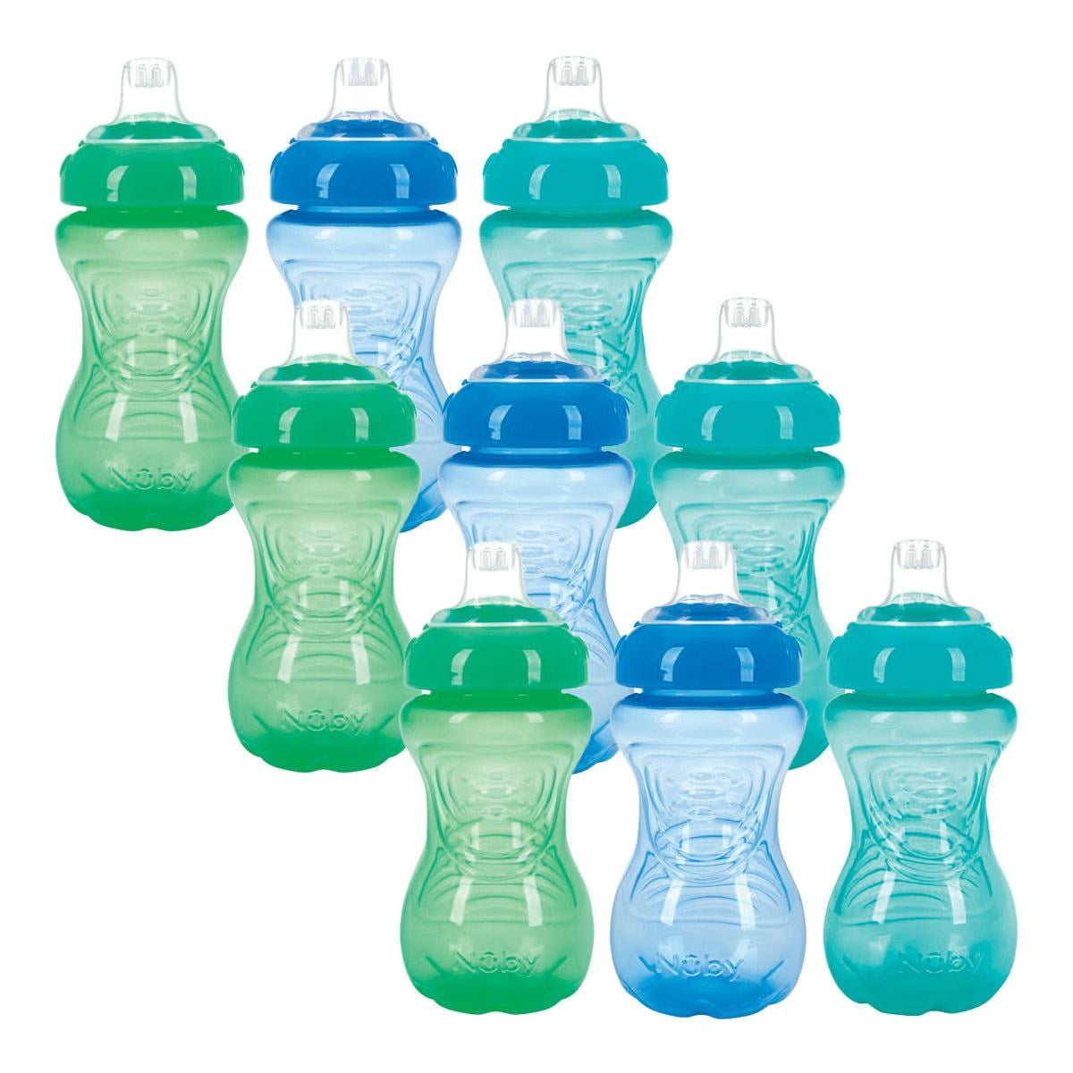Unique Look Easy Grip Soft Spout Cups - Set of 9