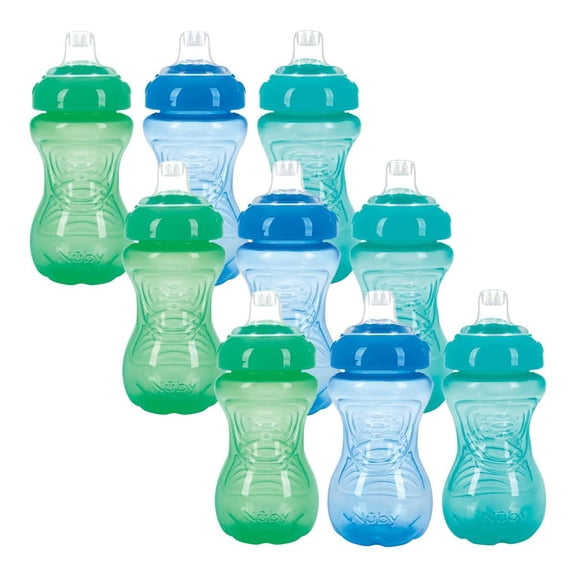 Unique Look Easy Grip Soft Spout Cups - Set of 9