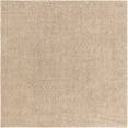thumbnail image 1 of Unique Loom Davos Shag Rug Linen 10' Square Solid Comfort Perfect For Dining Room Living Room Bed Room Kids Room, 1 of 7