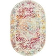 thumbnail image 1 of Unique Loom 5x8 Oval Rug in Ivory (3150555), 1 of 7