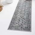 thumbnail image 1 of Unique Loom Aarhus Collection Area Rug - Floral (2' 7" x 10' Runner Gray/Black), 1 of 7