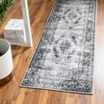 thumbnail image 1 of Unique Loom Aarhus Collection Area Rug - Medallion (2' 7" x 10' Runner Gray/Ivory), 1 of 7