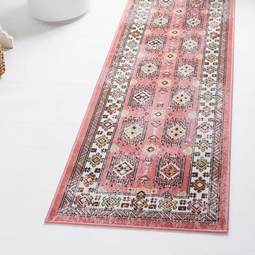 Unique Loom Aarhus Collection Area Rug - Southwestern (2' x 6' 1" Runner Rose/Green)