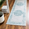 thumbnail image 1 of Unique Loom Aarhus Collection Area Rug - Traditional (2' 7" x 10' Runner Cream/Blue), 1 of 7
