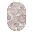 thumbnail image 1 of Unique Loom Aberdeen Collection Area Rug - Chatsworth (5' 3" x 8' Oval Violet/Ivory), 1 of 11