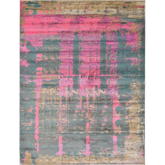 Unique Loom Abstract Modern Area Rugs, Multi-color