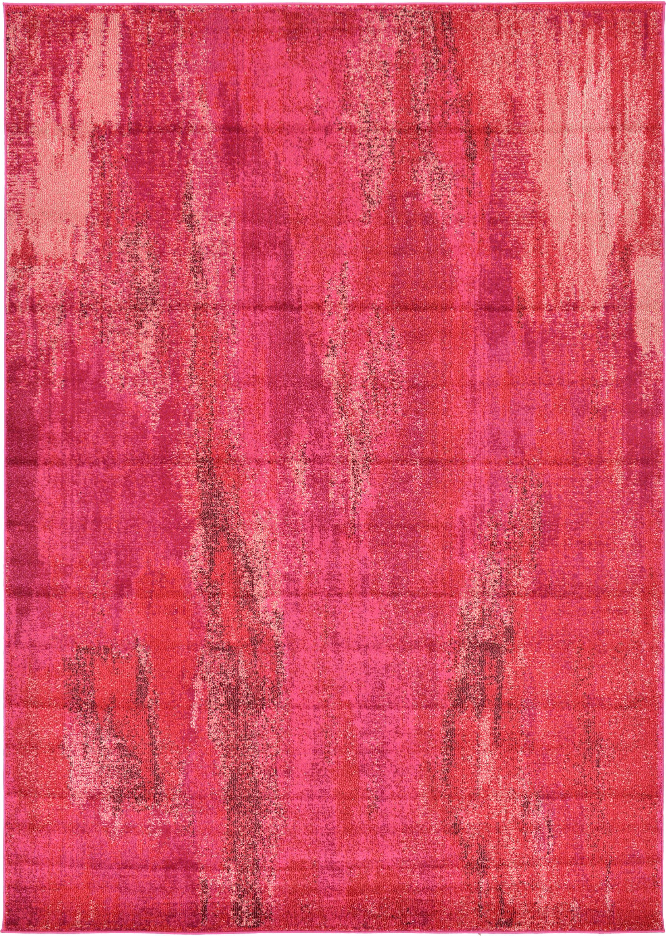Unique Loom Abstract Modern Area Rugs, Pink - Walmart.com