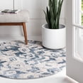 thumbnail image 1 of Unique Loom Caspian Collection Area Rug - Aktau (5' 3" Round Gray Cream/Silver), 1 of 11