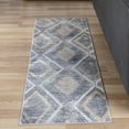 thumbnail image 1 of Unique Loom Caspian Collection Area Rug - Aktau (2' 2" x 6' 1" Runner Gray Cream/Silver), 1 of 6
