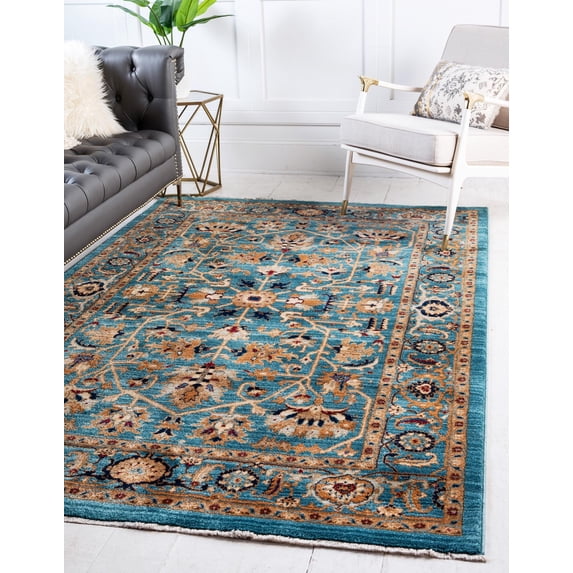 Unique Loom Alcott Dorchester Rug , 9' 0" x 12' 0" ,Turquoise