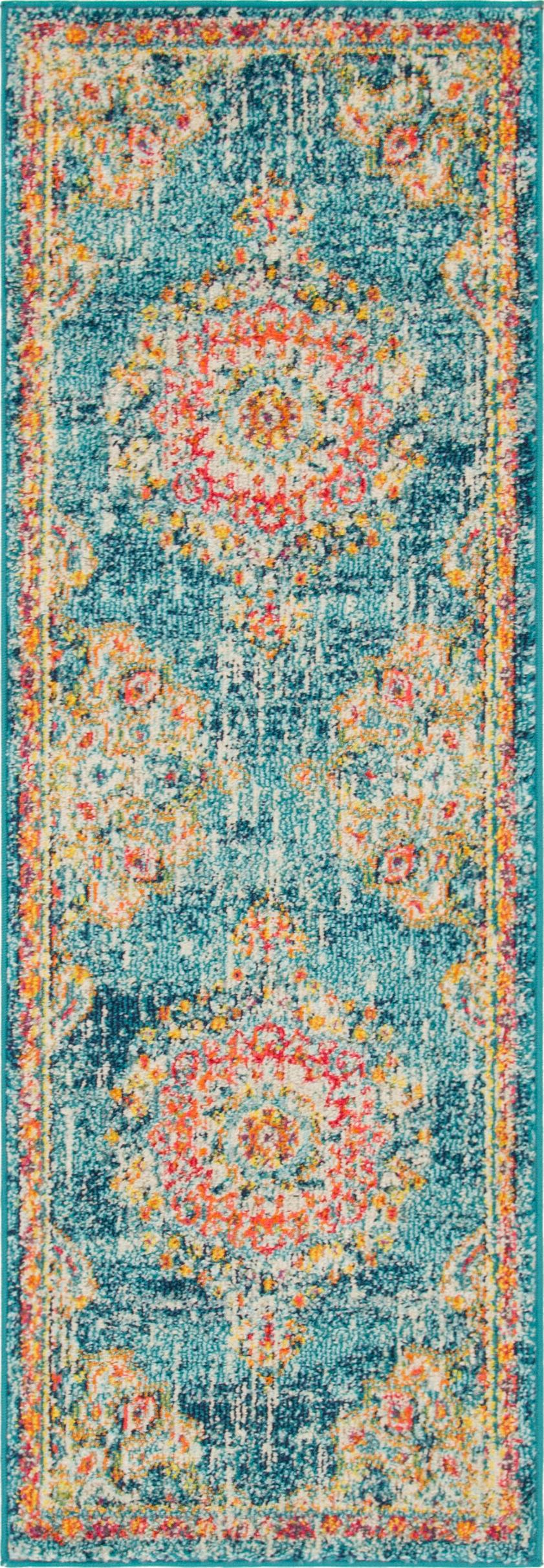 Unique Loom Alexis Penrose Contemporary Floral Area Rug or Runner