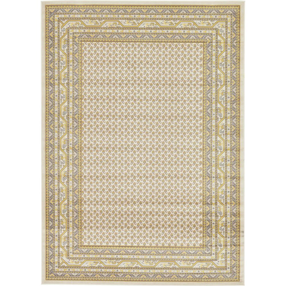 Unique Loom Allover Williamsburg Rug , 7' 0" x 10' 0" ,Beige