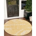 thumbnail image 1 of Unique Loom Outdoor Bohemian Collection Area Rug - Anthro (13' 1" Round Yellow/Ivory), 1 of 6